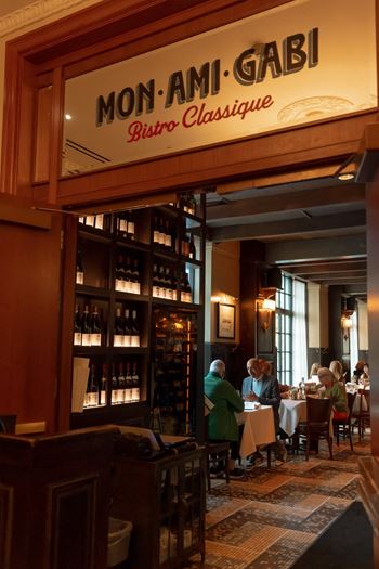 Mon ami gabi adjacent to the lobby
